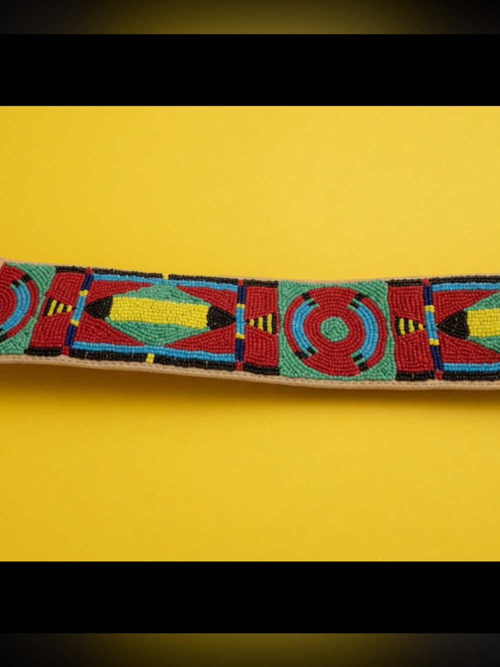 Double D Ranch Hand Beaded leather belt RTL $500 30” - Picture 3 of 11